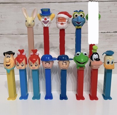 Vintage Pez Dispenser 1970's-1990's Collection of 12 All With Feet