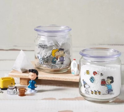 Pyrex Snoopy Glass Canister 4個セット