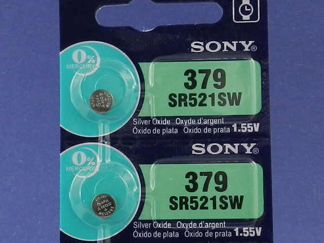 SR521 V379 2 Batterie A Bottone Energizer 379 SR521SW Argento Ossido - Per Orologi E Piccoli Elettronici Varta F21 - Foto 7