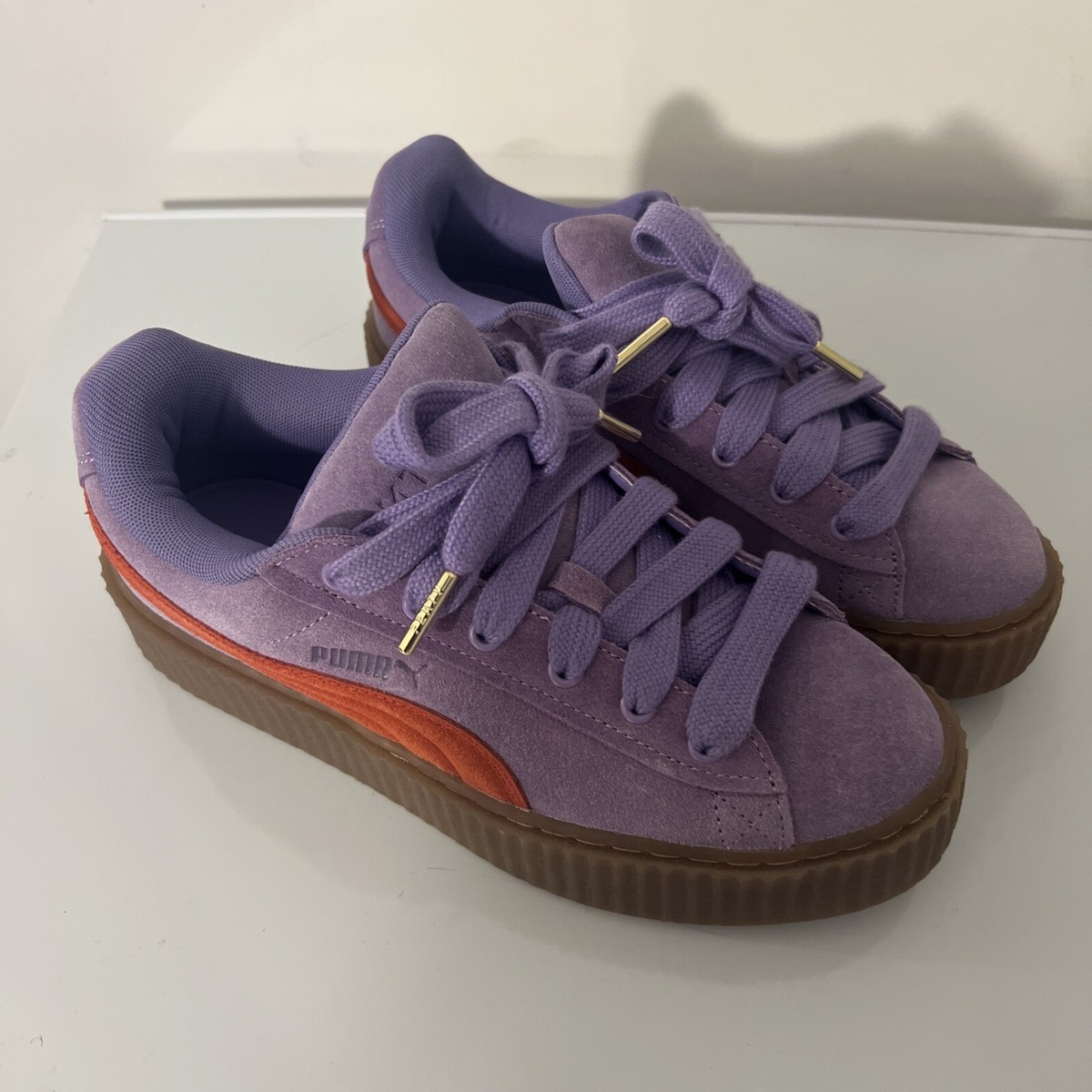 FENTY Puma Creeper Phatty Lavender Alert Burnt Red 9.5w us used | eBay