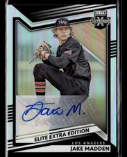 Jake Madden AUTO - 2022 Panini Elite Extra Edition Signatures Autograph
