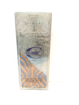 Roberto Cavalli Just Cavalli Him 2.0 oz EDT spray mens cologne 60 ml NIB