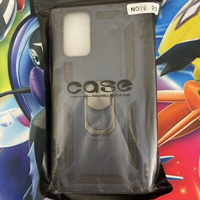 Samsung Galaxy Note 20 Case Heavy Duty Ring Royal Blue Dual Layer Cover 6.7
