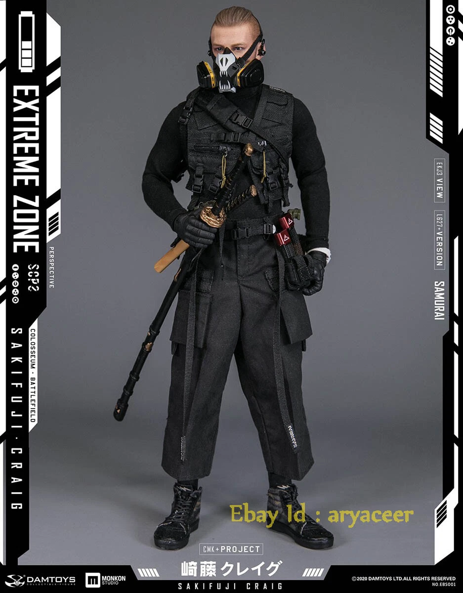 DAMTOYS EBS001 1/6 Extreme Zone Samurai Sakifuji Craig Action Figure In Stock