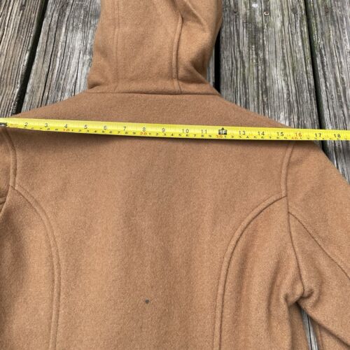 Schott NYC Gr. XS Wolle Kapuze Peacoat Duffel Knebelknopf braun Vintage Mantel - Bild 10 von 12
