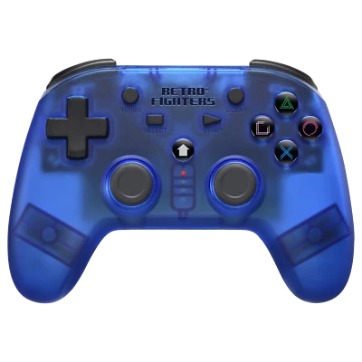RETRO FIGHTERS Mando Playstation Defender azul PSX PS1 PS2 PS3 Swtich PC inalámbrico nuevo