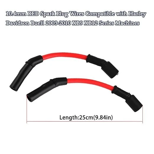 10.4mm For Harley-Davidson Buell Taylor 2003-2010 XB9 XB12 Red SPARK PLUG - Image 2 of 4