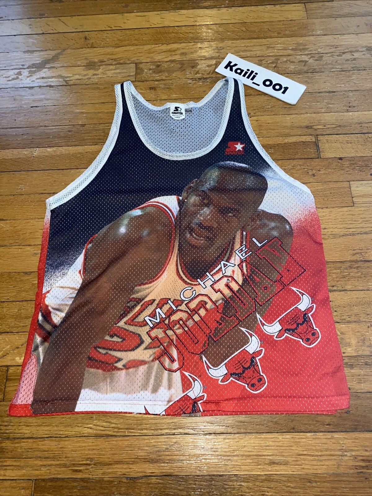 Vintage Starter Brand Chicago Bulls Michael Jordan Jersey Size Large –  Yesterday's Attic