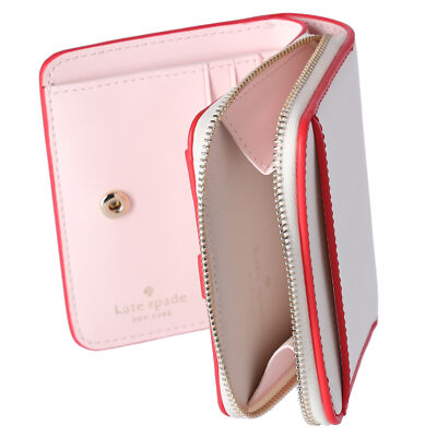 Kate Spade 3D Strawberry Dreams Small Zip Around Bifold Wallet