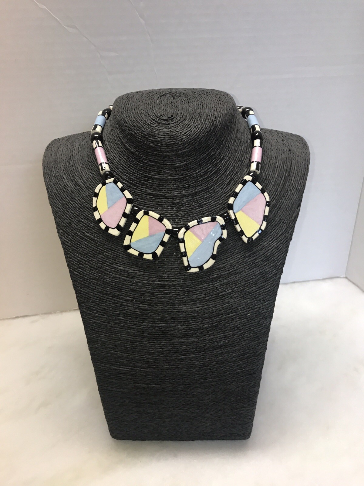 KAPLAN Artisan Ceramic Beaded Geometric Abstract … - image 3