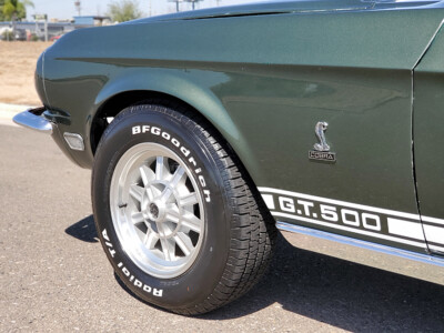 1967 1968 FORD MUSTANG SHELBY GT500 COBRA SUPER SNAKE WHITE DECAL