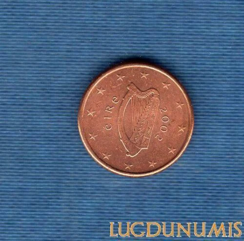 Pièces euro de l'Irlande pour 1 Euro année 2002