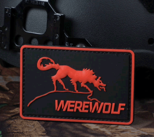 Tactical WEREWOLF USA ARMY 3D PVC PATCH Hook Loop PATCHES BADGE - Picture 2 of 4
