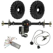 30" Rear Axle kit 48V 1000W Differential Motor 6" Wheels Brake Assembly Go karts