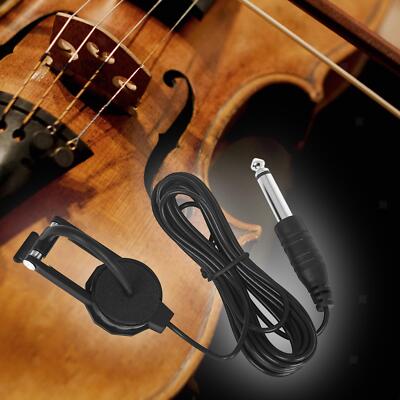 Violine Tonabnehmer Clip auf Kontakt Mikrofon Piezo Tonabnehmer für
