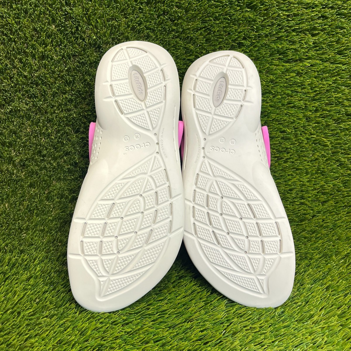 Crocs LiteRide 360 Clog Mens Size 13 Pink White Beach  display picture 2
