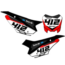 CRF 110 SG63  Custom MX Number Plates Senge Graphics Kit Compatible with Honda