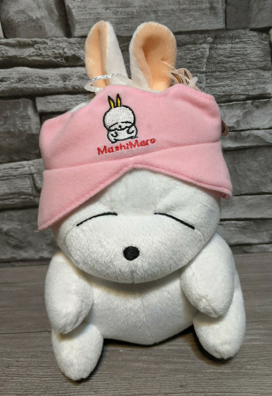 Moshimoro Mashimaro Plush 9 2 Faced Bunny Rabbit Puppy Dog Pink Hat Ebay