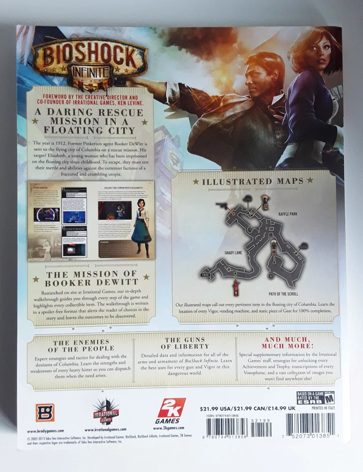 Bioshock Infinite Brady Games Official Strategy Guide PAPERBACK LARGE BOOK. - Image 2 of 4