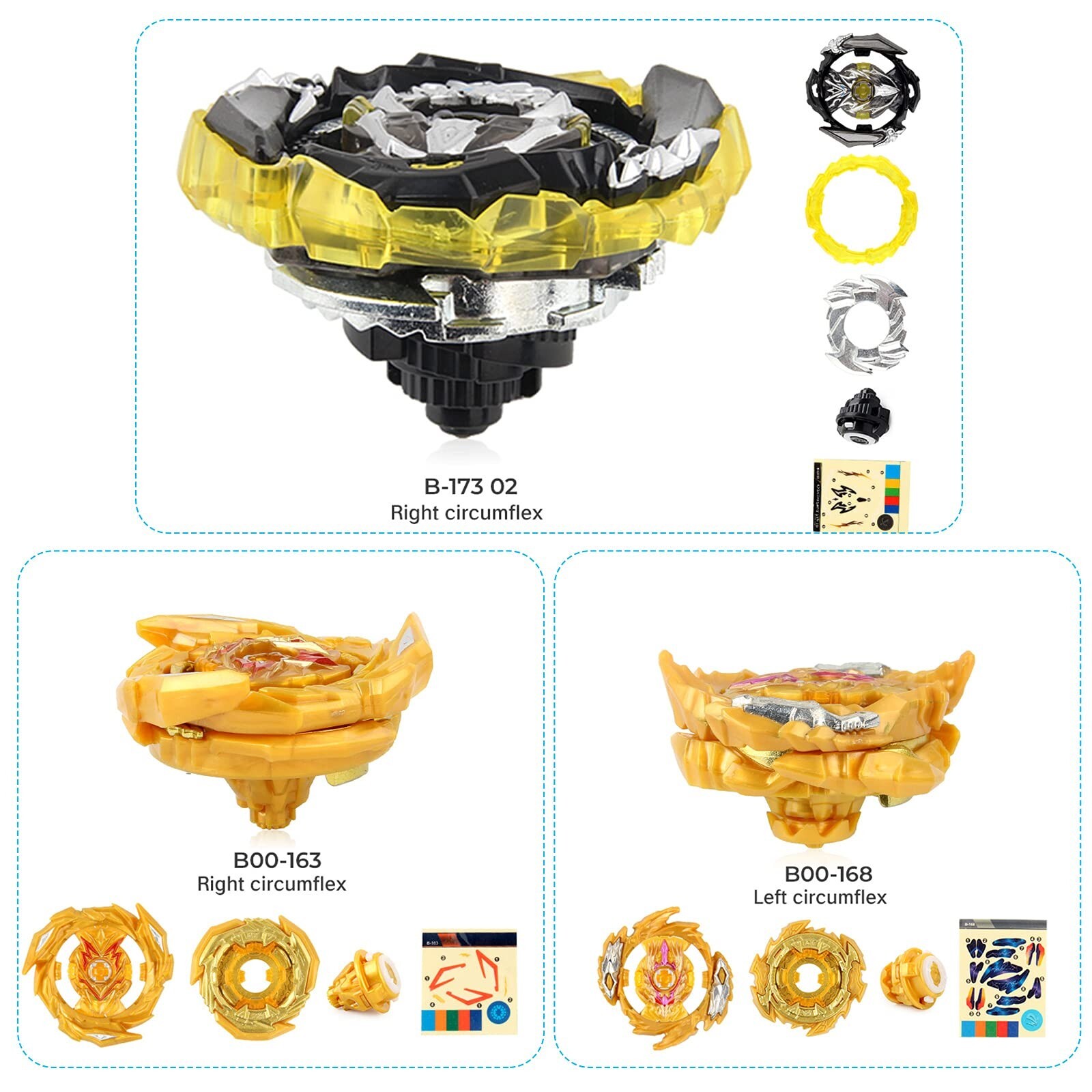 JIMI Bey Battling Top Blade Battle Set, 15 Burst Spinning Tops 2