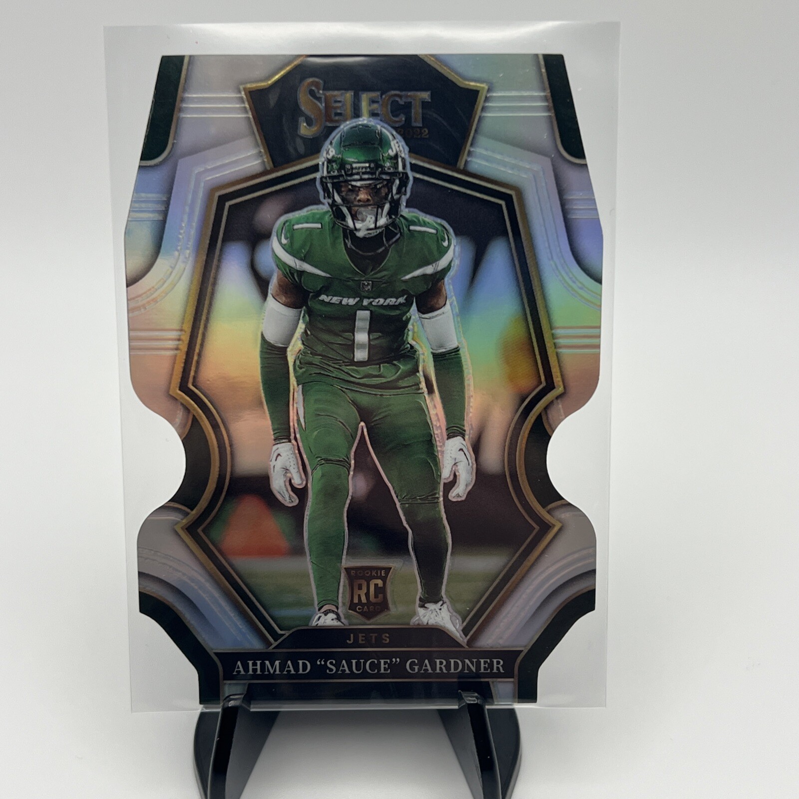 2022 Panini Select - Premier Level Silver Prizm Die-Cut #177 Ahmad Gardner (RC)