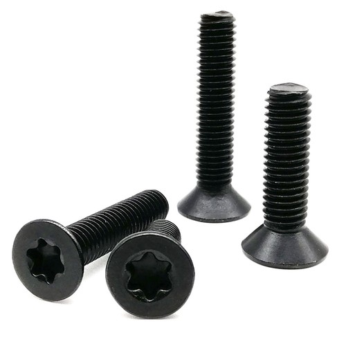 M2-M8 Black 304 Stainless Steel Six-Lobe Torx Head Flat Countersunk Screw Bolt - Picture 4 of 6