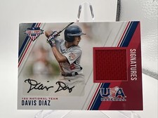2018 USA Baseball Stars & Stripes and Material Signatures /186 Davis Diaz Auto