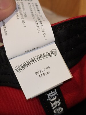 Chrome hearts red heart love you fitted hat 7 1/4 | eBay