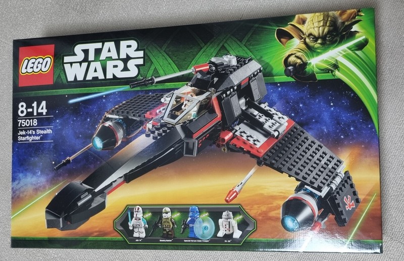 Lego Star Wars 75018 JEK-14's Stealth Starfighter Retired Set The New Sealed Box
