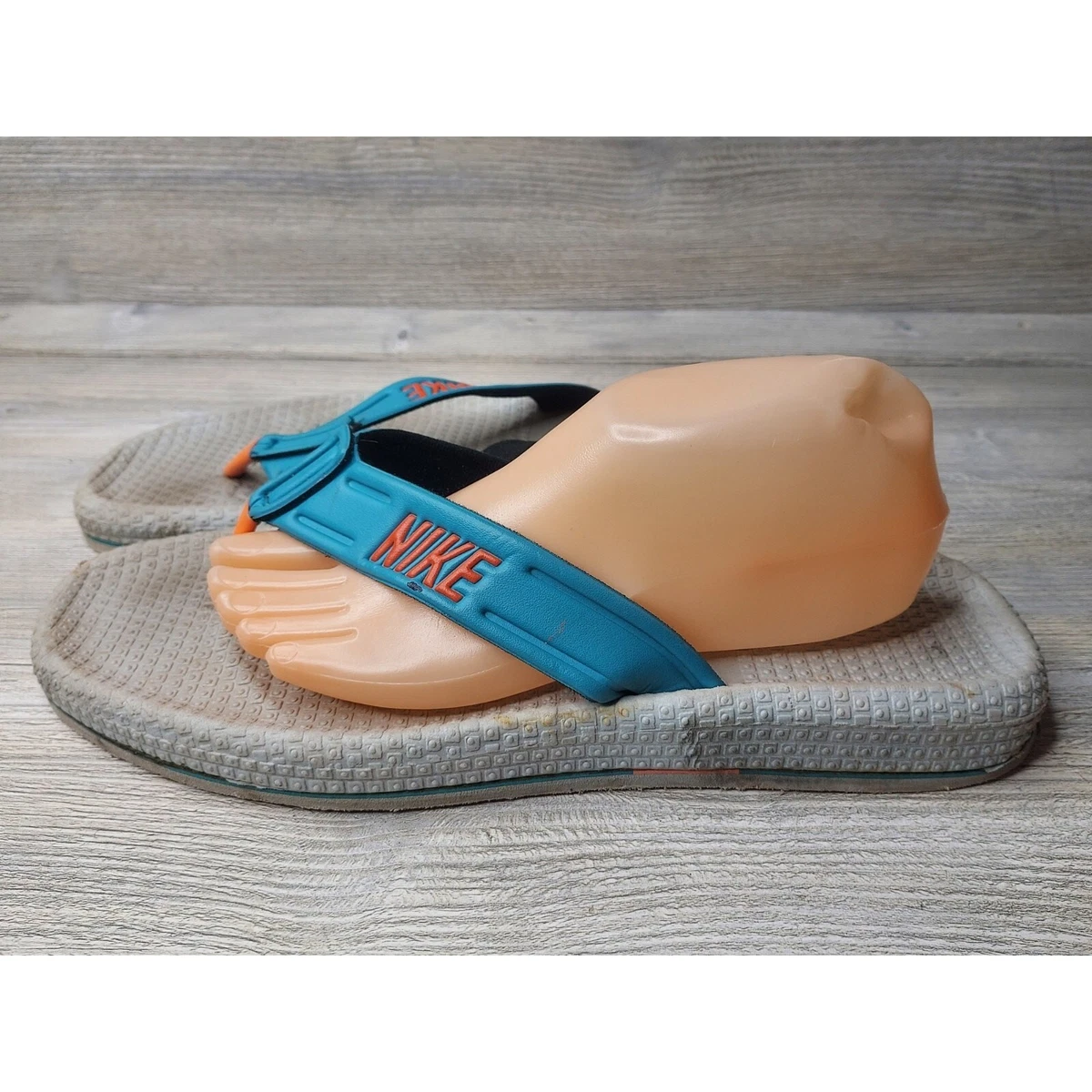 Nike Men’s Blue Ecohaueh Flip Flops Thong Sandal / Size-13 Nike Celso Plus Thong (Flip Flops) - Blue Force/Black main image 2
