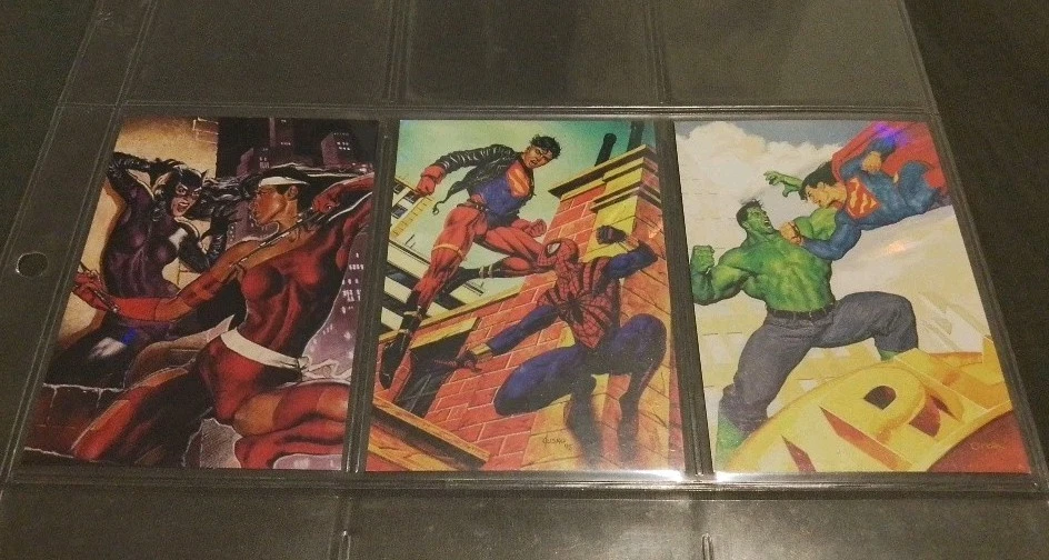 FLAWLESS MINT 1995 Skybox DC vs MARVEL HOL-FX- 3 Cards 👏(10) Offers WELCOME🙂 - Image 3 of 3