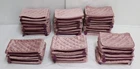 Lot of 75 Cosmetic / Makeup Bags (Ipsy Bag Only) Pink with Quilt Pattern