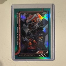 🔥AL 2025 TOPPS CHROME F1 75TH TEAL REFRACTOR /299 MAX VERSTAPPEN