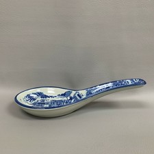 Flow Blue Ironstone English Transferware Extra Large Spoon Home Decor