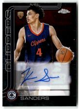 Kobe Sanders Chrome NBA 2025 Auto