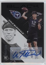 2020 Panini Black Rookies Auto 67/199 Cole McDonald #179 Auto 3hd