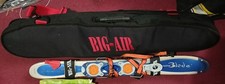 Snowblades Salomon and big air bag