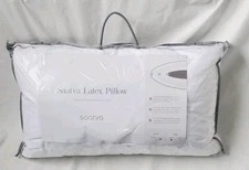 SAATVA LATEX PILLOW QUEEN Size 18x28 ORGANIC COTTON Luxury HIGH LOFT $165