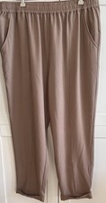 VARLEY XLARGE COCOA BROWN CYPRESS TURN UP PANTS STRETCH TWILL  VAR02189 PRE 