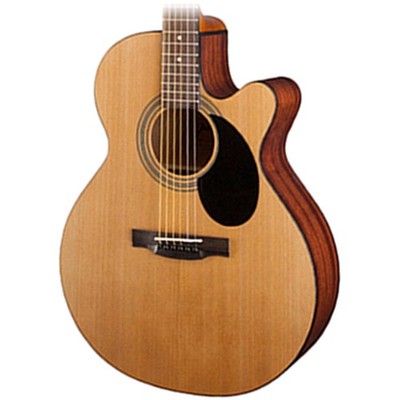 Venetian Cutaway Slim Neck Acoustic Guitar, Natural Finish