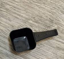 Cuchara métrica de plástico negra Mr Coffee vintage cuchara pequeña mango corto