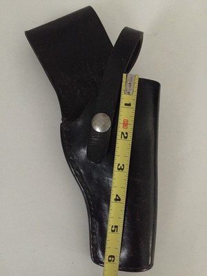 BT Crump 600 Vintage Leather Holster Right Hand Black made in Richmond VA