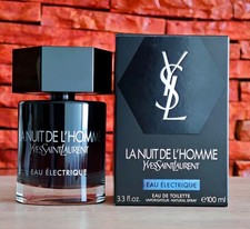 YSL La Nuit De L'Homme Eau Electrique 100ml 3.3 fl oz EDT New In Box