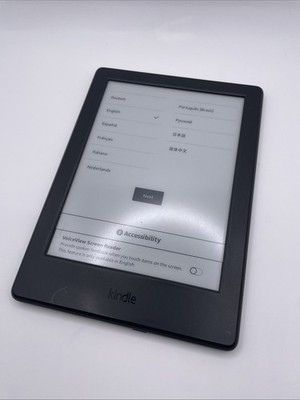 Amazon Kindle eBook Reader 8th Generation 4GB SY69JL Tested Working