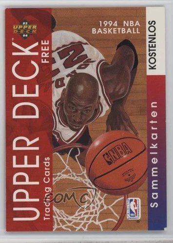 1993-94 Upper Deck International French Ad Card Michael Jordan HOF