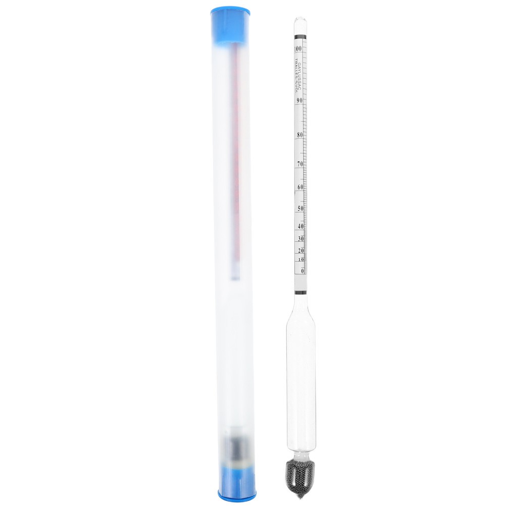 Dual Scale Hydrometer Alcohol Tester Glass Tool for Accurate Liquor Measurement