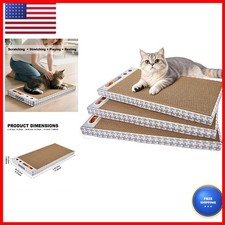 Markarbarka Cat Scratching Board 3 Pack Reversible Cardboard Scratcher with