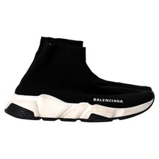 Balenciaga Speed ​​Trainer Schuhe Aus Schwarzem Polyester Weiblich Schwarz 36