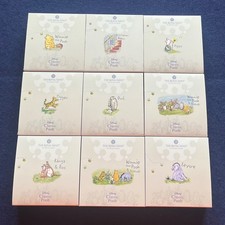 WINNIE THE POOH SILVER PROOF 50P COIN SET X9 FULL SET ROYAL MINT BRAND NEW 2E883
