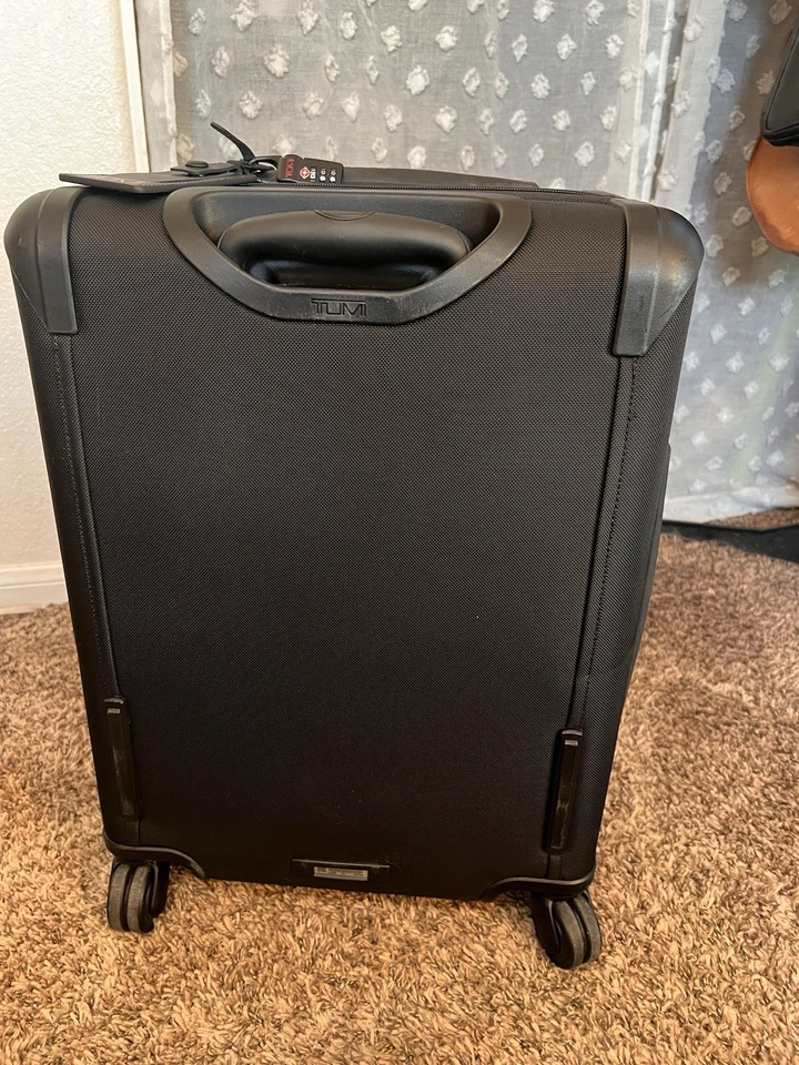 TUMI ALPHA SPINNER ROLLING EXPANDABLE LUGGAGE CARY ON BLACK BALLISTIC NYLON - Image 4 of 4